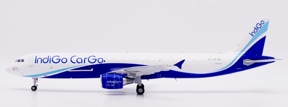 JC Wings 1:200 IndiGo CarGo Airbus A321-200(P2F) VT-IKY (XX20594)