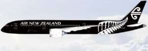 SQ Wings 1:200 Air New Zealand Boeing B787-9 Dreamliner "All Blacks" ZK-NZE (L2182)
