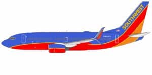 NG Models 1:200 Southwest Airlines Boeing B737-700S N962WN (NG05037)