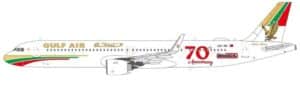 NG Models 1:400 Gulf Air Airbus A321neo "1976 Retro - 70th Anniversary" A9C-NB (NG13146)