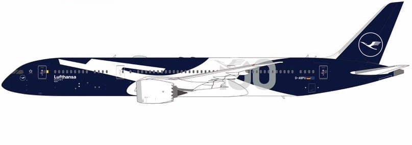 NG Models 1:400 Lufthansa Boeing B787-9 Dreamliner "100th Anniversary" D-ABPU (NG55153)