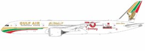 NG Models 1:400 Gulf Air Boeing B787-9 Dreamliner "1976 Retro - 70th Anniversary" A9C-FG (NG55157)