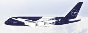 SQ Wings 1:200 Lufthansa Airbus A380-800 "100th Anniversary - Flaps Up" D-AIMH (L2350)