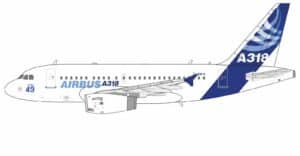 NG Models 1:400 Airbus Industries Airbus A318-100 "No.49 for PAS 2005" F-WWIA (NG48033)