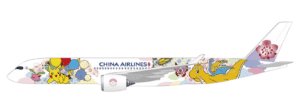 JC Wings 1:400 China Airlines Airbus A350-900 XWB "Pikachu Jet CI #2 - Flaps Down" B-18916 (SA4123A)