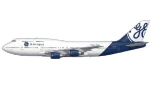 JC Wings 1:400 General Electric (GE) Boeing B747-400 "Flaps Down" N747GF (XX40886A)