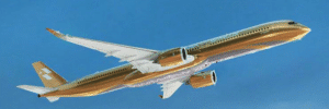 Aviation 400 1:400 STARLUX Airlines Airbus A350-1000 XWB "Airsorayama Gold" B-58554 (AV4431)