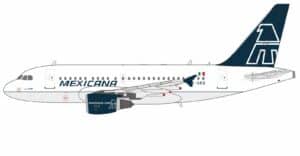 NG Models 1:400 Mexicana Airbus A318-100 XA-UBQ (NG48029)