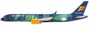 NG Models 1:400 Icelandair Boeing B757-200w "Hekla Aurora" TF-FIU (NG53213)