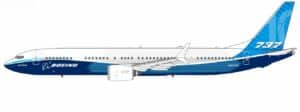 NG Models 1:400 Boeing Aircraft Company Boeing B737 MAX 10 "House Colours" N27752 (NG90005)