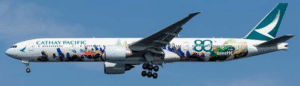 Aviation 400 1:400 Cathay Pacific Boeing B777-300(ER) "Spirit of Hong Kong – 80th Anniversary" B-KQU (WB4079)