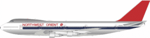 InFlight 200 1:200 Northwest Orient Airlines Boeing B747-100 N605US (B-741-605P)