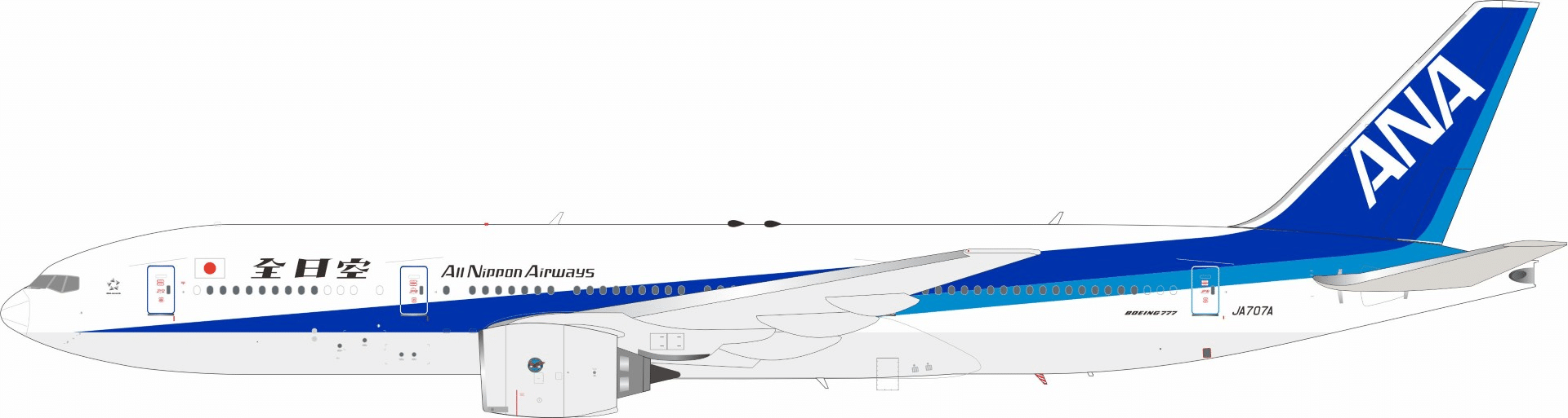 InFlight 200 1:200 ANA All Nippon Airways Boeing B777-200(ER) JA707A (B-772-707A)