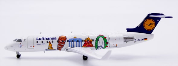 JC Wings 1:400 Lufthansa CityLine Bombardier CRJ-200LR "Little Europe" D-ACJH (XX40874)