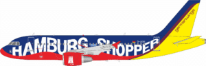 InFlight 200 1:200 Germanwings Airbus A319-100 "Hamburg Shopper" D-AKNI (B-319-KNI)