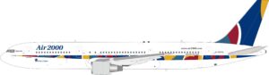 InFlight 200 1:200 Air 2000 Boeing B767-300(ER) G-OOAL (IF763DP1026)