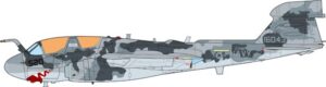 JC Wings Military 1:72 United States Navy (USN) Northrop Grumman EA-6B Prowler, VAQ-142 "Gray Wolves" 160437 (JCW-72-EA6B-008)