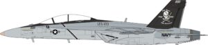 JC Wings Military 1:72 United States Navy (USN) McDonnell Douglas F/A-18F Super Hornet, VFA-103 "Jolly Rogers", "70th Anniversary" 166620 (JCW-72-F18-022)