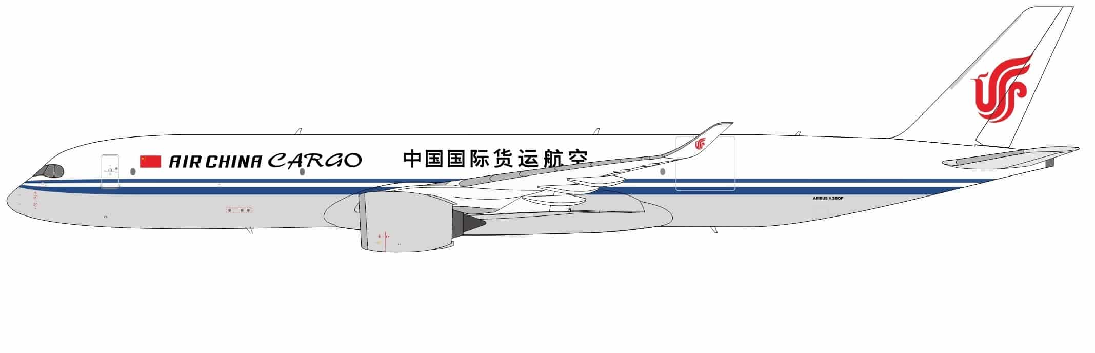 NG Models 1:400 Air China Cargo Airbus A350F (NG46011)