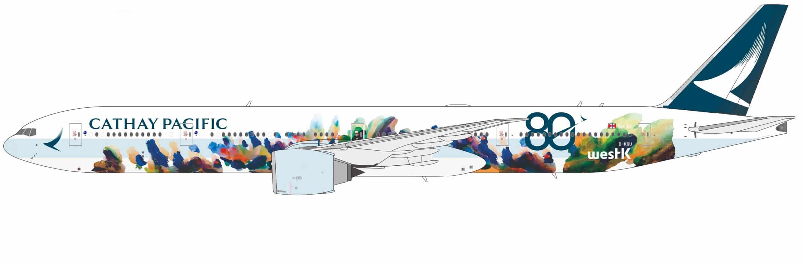 NG Models Ultimate 1:400 Cathay Pacific Boeing B777-300(ER) "Spirit of Hong Kong – 80th Anniversary" B-KQU (NG73109)