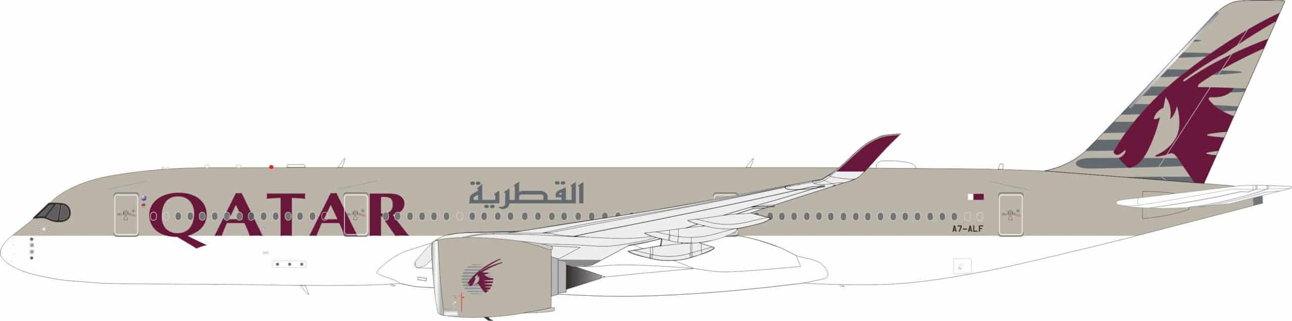 InFlight 200 1:200 Qatar Airways Airbus A350-900 XWB A7-ALF (IF350QR1026)
