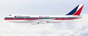 SQ Wings 1:200 Philippine Airlines Boeing B747-200B "Mabuhay! Chicago - Flaps Down" N741PR (L2222FD)