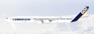 SQ Wings 1:200 Airbus Industries Airbus A340-600 "House Colours - Flaps Down" F-WWCA (L2271FD)