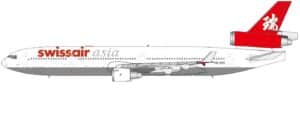 Panda Models 1:400 Swissair Asia McDonnell Douglas MD-11 HB-IWN (PM62622)