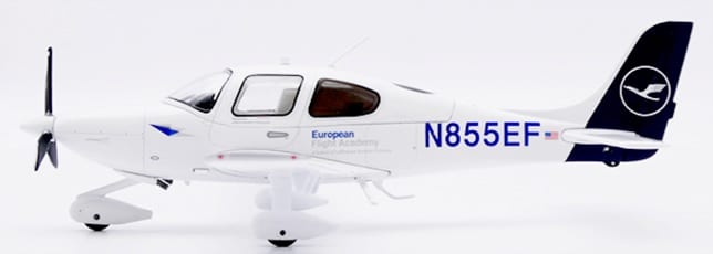 JC Wings 1:72 European Flight Academy (Lufthansa Aviation Training USA) Cirrus SR20 N855EF (XX172003)