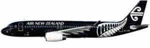 Aviation 400 1:400 Air New Zealand Airbus A320-200 "All Blacks" ZK-OAB (AV4463)