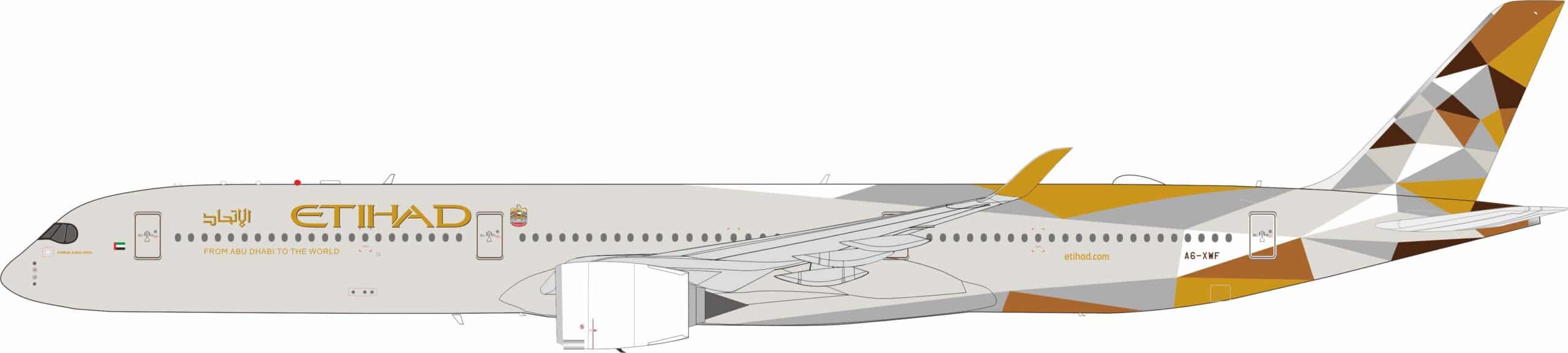InFlight 200 1:200 Etihad Airways Airbus A350-1000 XWB A6-XWF (IF350XEY1126)
