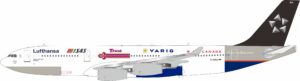 J-Fox Models 1:200 Lufthansa Airbus A340-200 "Star Alliance" D-AIBA (JF-A340-2-005C)