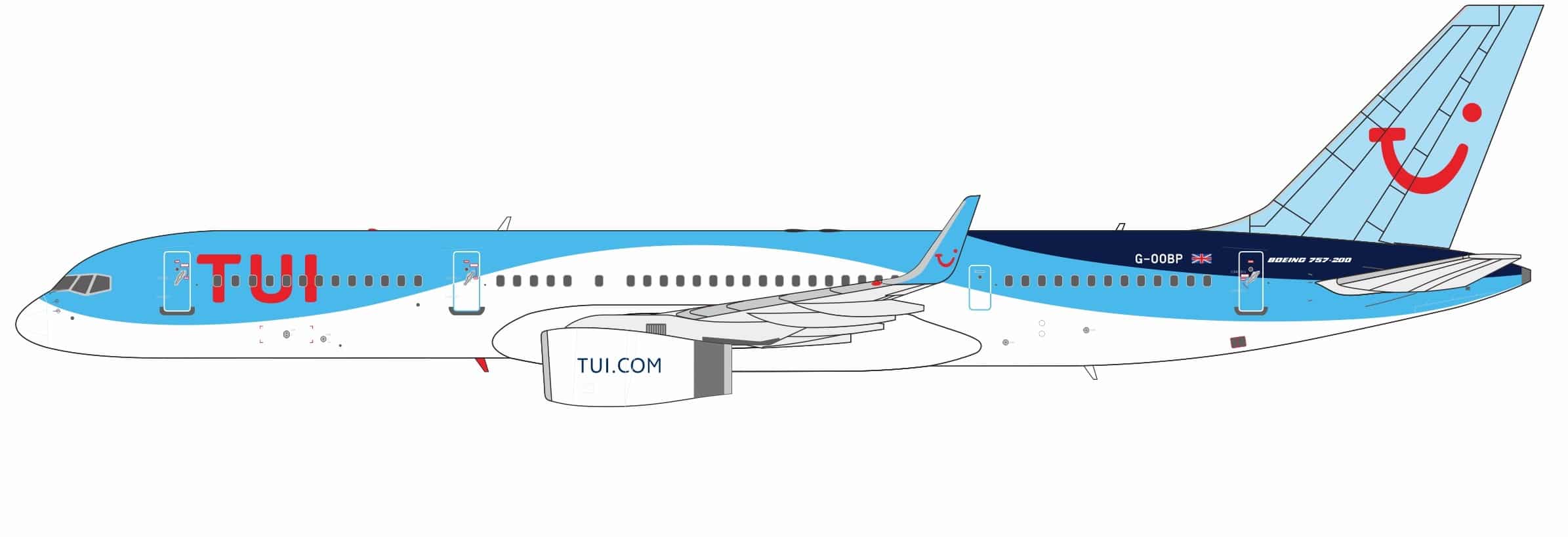 NG Models 1:200 TUI Airways Boeing B757-200w G-OOBP (NG42068)