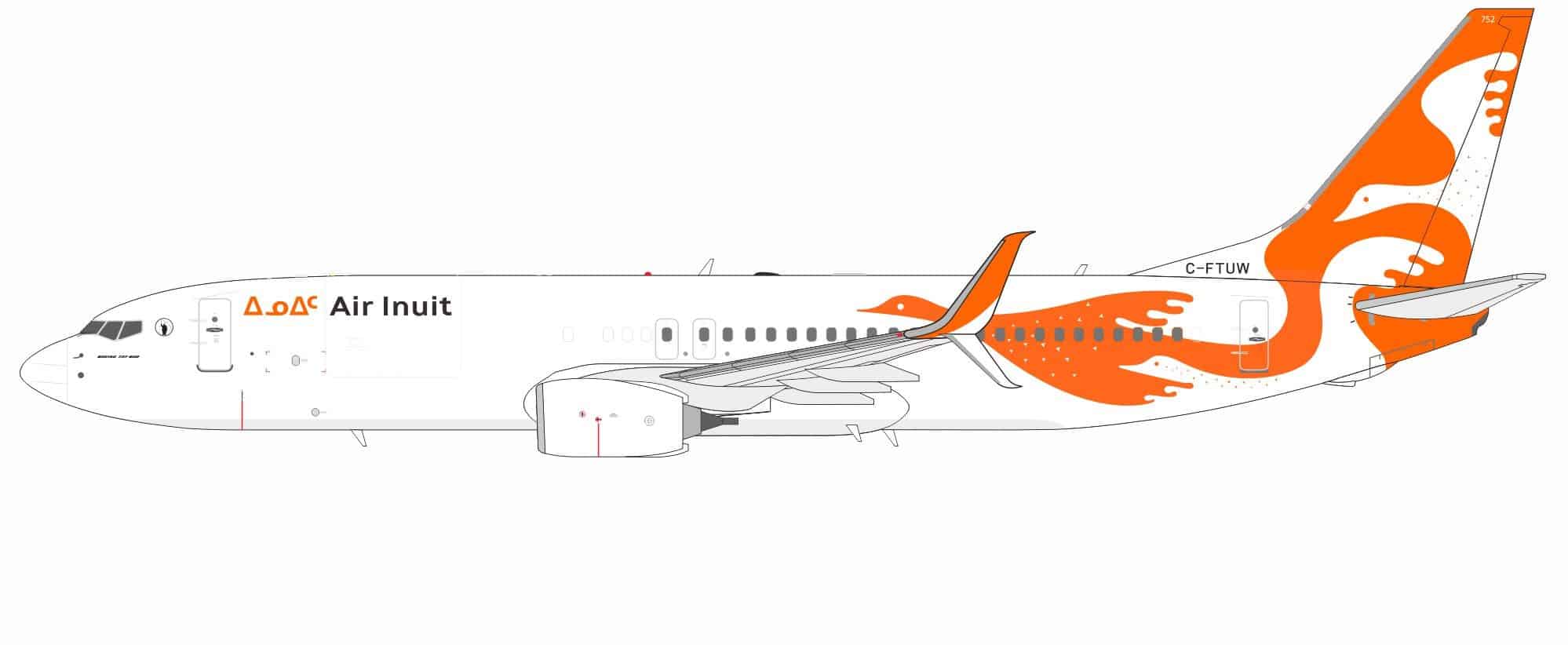 NG Models 1:400 Air Inuit Boeing B737-800(C)S C-FTUW (NG58262)