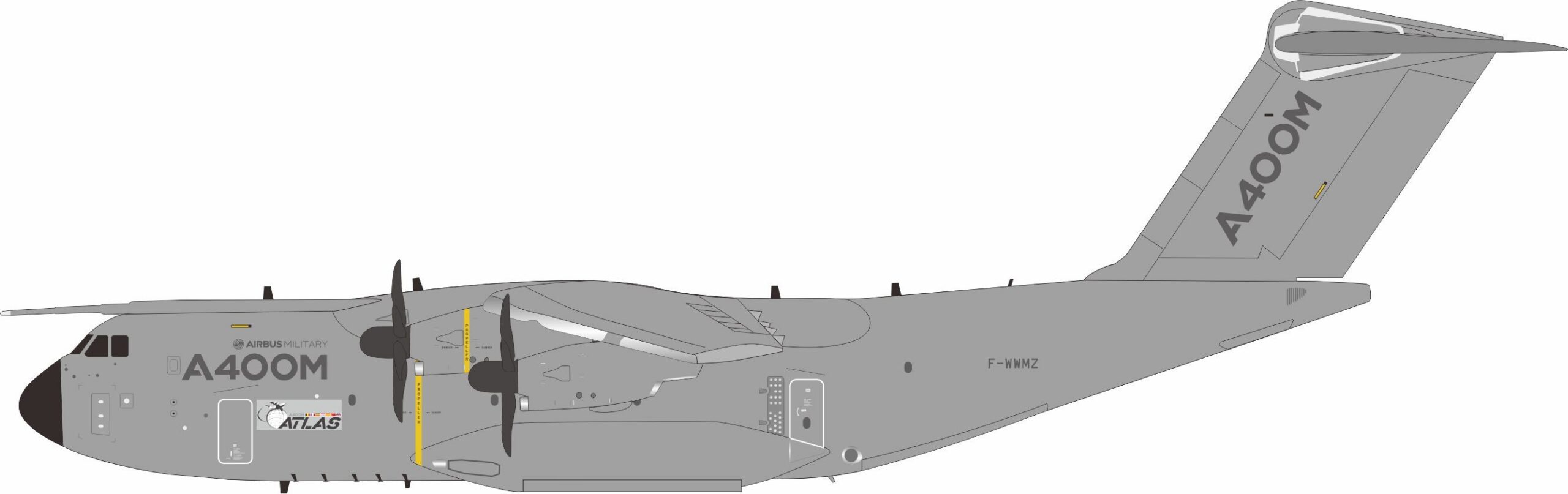 InFlight 200 1:200 Airbus Military Airbus A400M-180 F-WWMZ (IF400WWMZ0326)