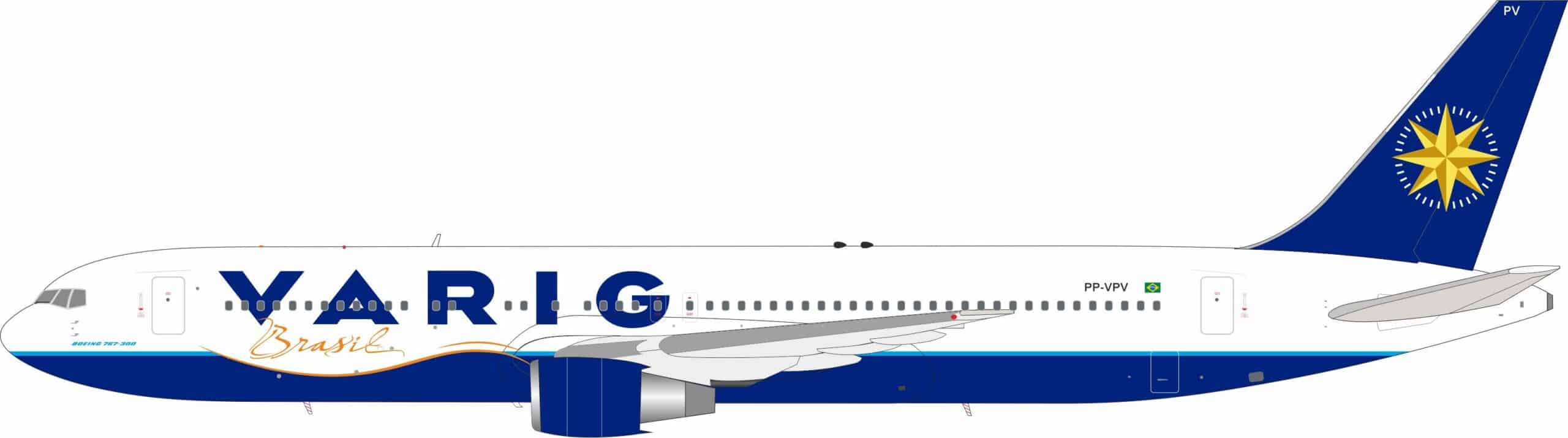 InFlight 200 1:200 Varig Boeing B767-300(ER) PP-VPV (IF763VG0726)