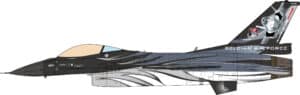 JC Wings Military 1:72 Belgian Air Force Lockheed F-16AM Fighting Falcon "Flying to The Future" FA-101 (JCW-72-F16-021)