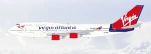 SQ Wings 1:200 Virgin Atlantic Boeing B747-400 "Virginia Plain - Flaps Down" G-VTOP (L2205FD)
