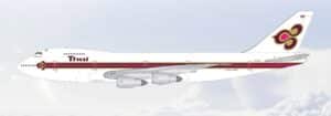 SQ Wings 1:200 Thai Airways Boeing B747-200B "Visuthakasatriya - Flaps Down" HS-TGA (L2251FD)