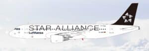 SQ Wings 1:200 Lufthansa Airbus A320-200 "Star Alliance - Flaps Down" D-AIZH (L2323FD)