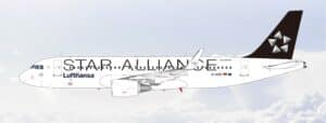 SQ Wings 1:200 Lufthansa Airbus A320-200S "Star Alliance - Flaps Up" D-AIZN (L2326)