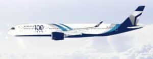 SQ Wings 1:200 Delta Air Lines Airbus A350-900 XWB "100th Anniversary - Flaps Down" N527DN (L2422FD)