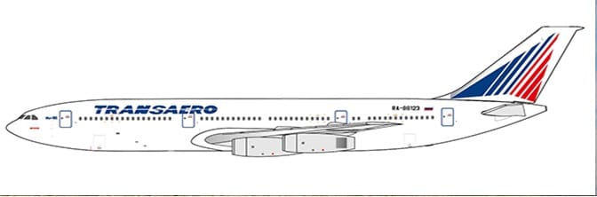 JC Wings 1:400 Transaero Ilyushin Il-86 RA-86123 (XX40413)