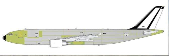 JC Wings 1:400 FedEx Express Airbus A300F4-600R "Bare Metal" F-WWAF (XX40440)